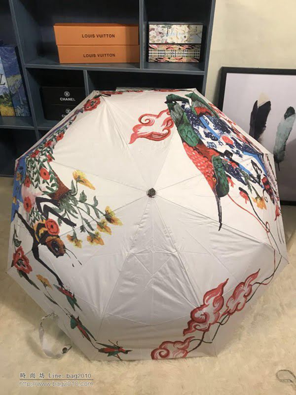 GUCCI古馳傘 怪獸新款 最新火爆單品 G家自動傘 晴雨傘 防曬隔熱 防紫外線  zm1100
